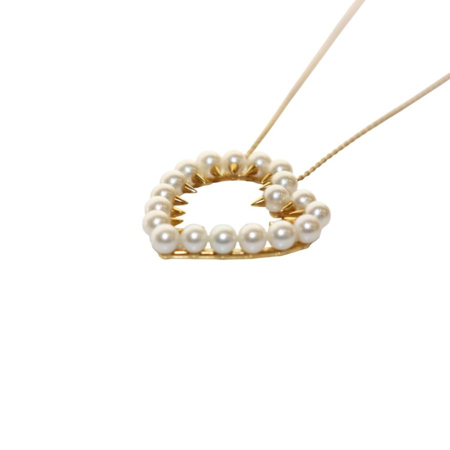 タサキ 田崎 TASAKI デインジャー ハート ネックレス ペンダント 6.5g