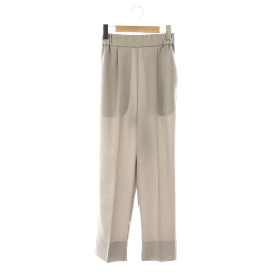 ヨリ yori 23SS サラサラハンサムパンツイージー タック 34 グレー /DF