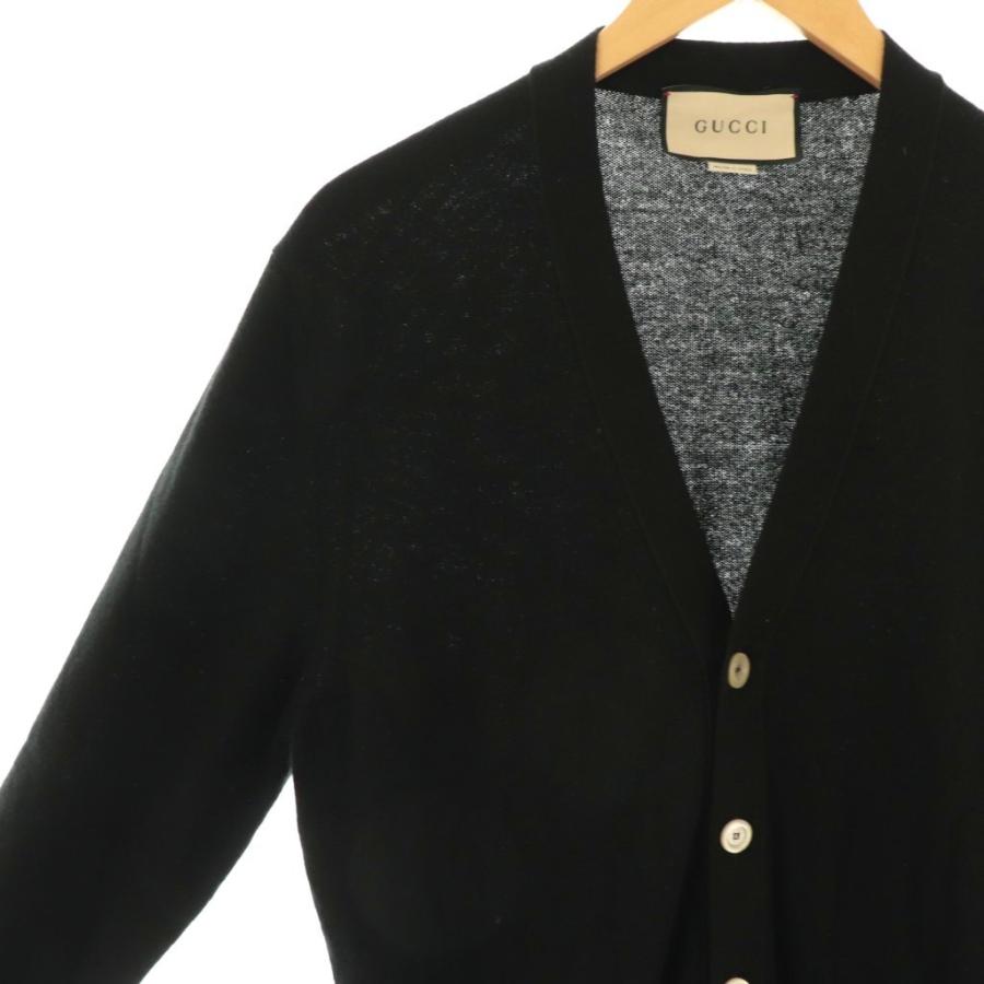 GUCCI（グッチ） ロゴポケットカーディガン ニット 長袖 カシミヤ