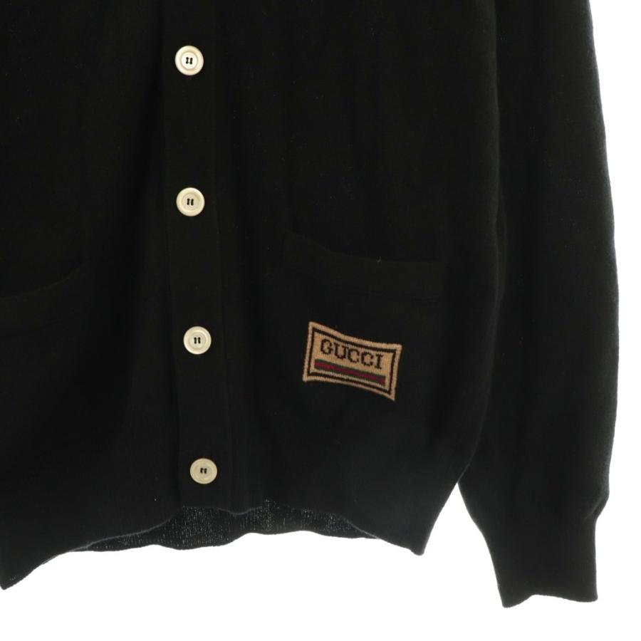 GUCCI（グッチ） ロゴポケットカーディガン ニット 長袖 カシミヤ