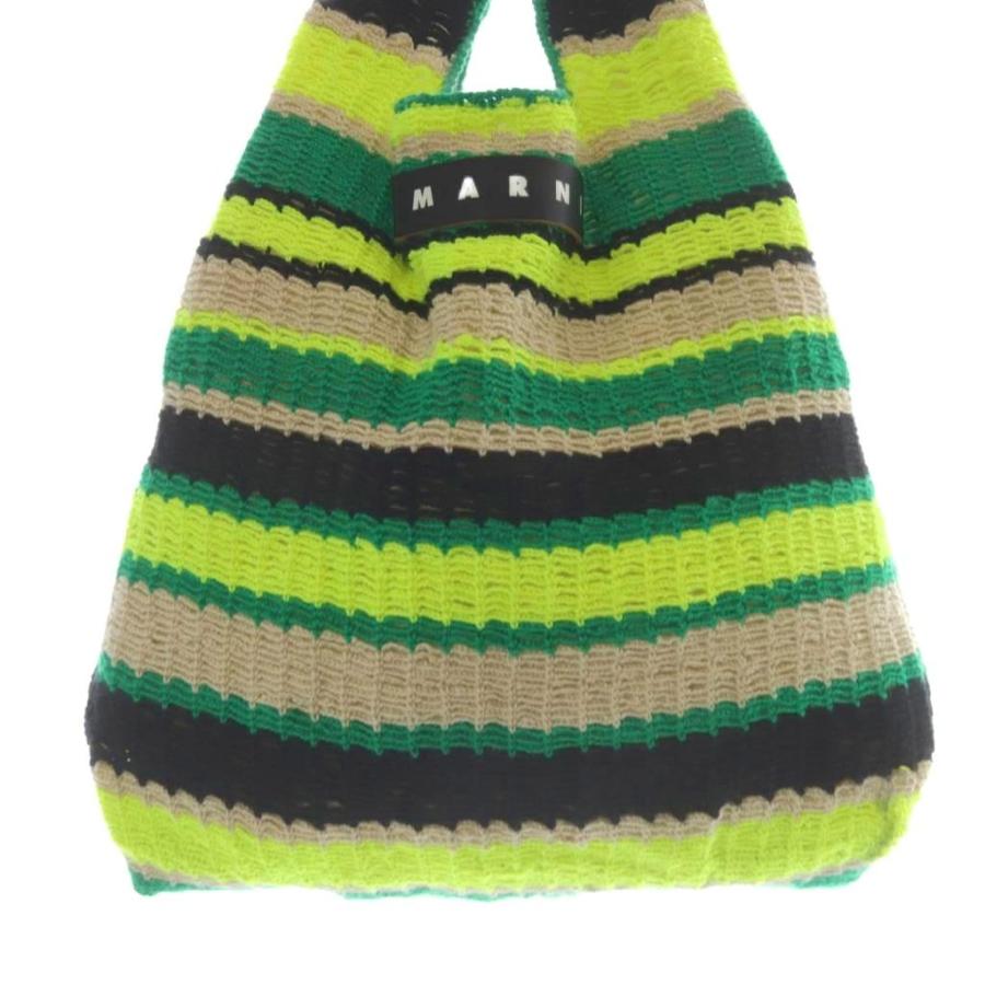 MARNI マルニマーケットピクニックバッグ　緑 MARNI（マルニ） ピクニックバッグ MARNI FLOWER CAFE フラワーカフェ