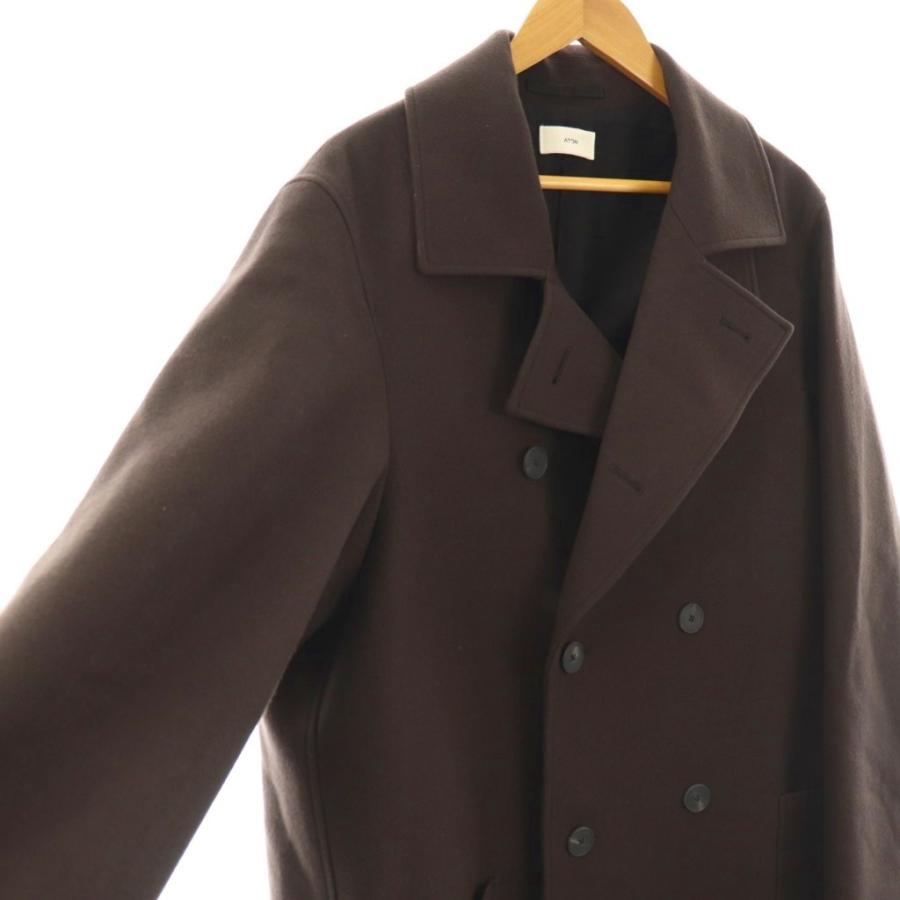 エイトン ATON SUPER 160S DOUBLE SAXONY ダブルブレストコート ロング