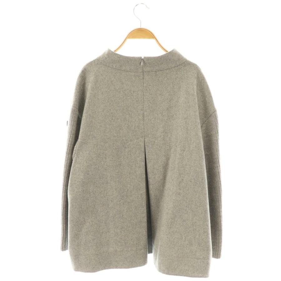 アドーア ADORE フラノドッキングニット セーター 38 グレー /AT □OS