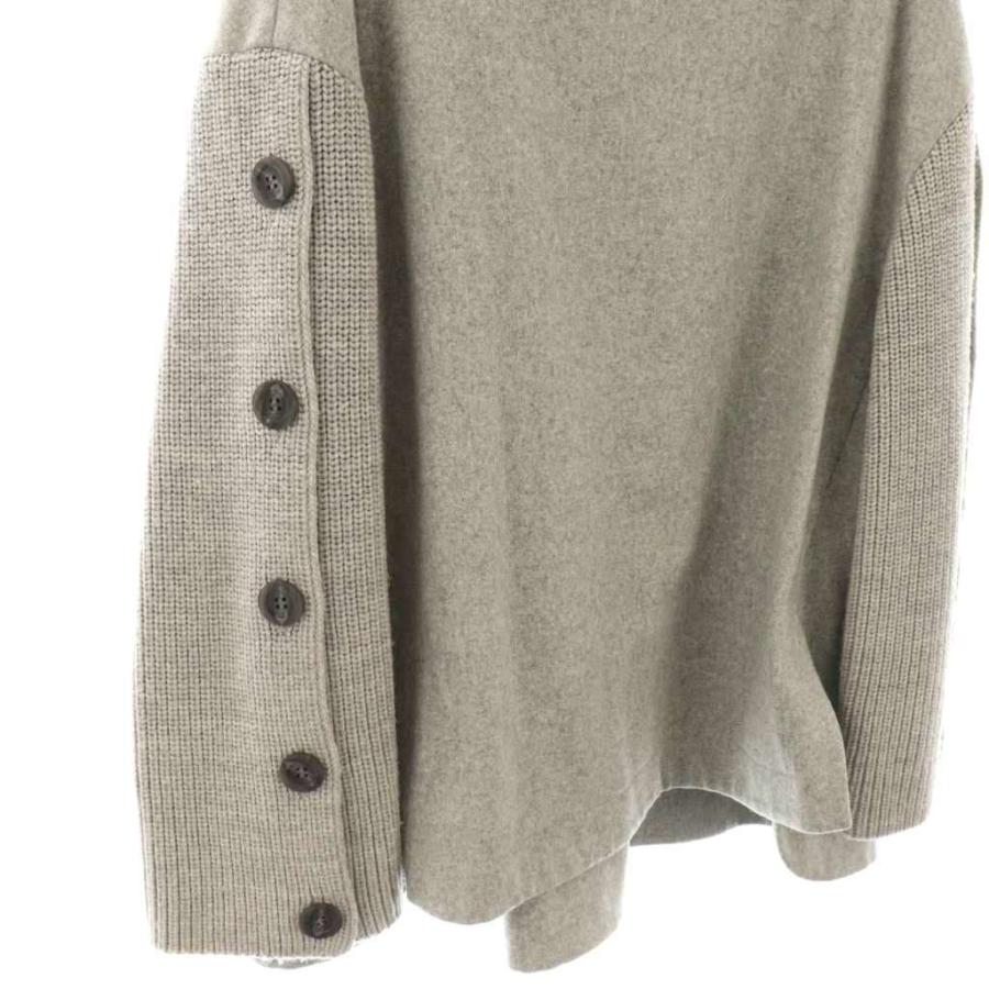 アドーア ADORE フラノドッキングニット セーター 38 グレー /AT □OS