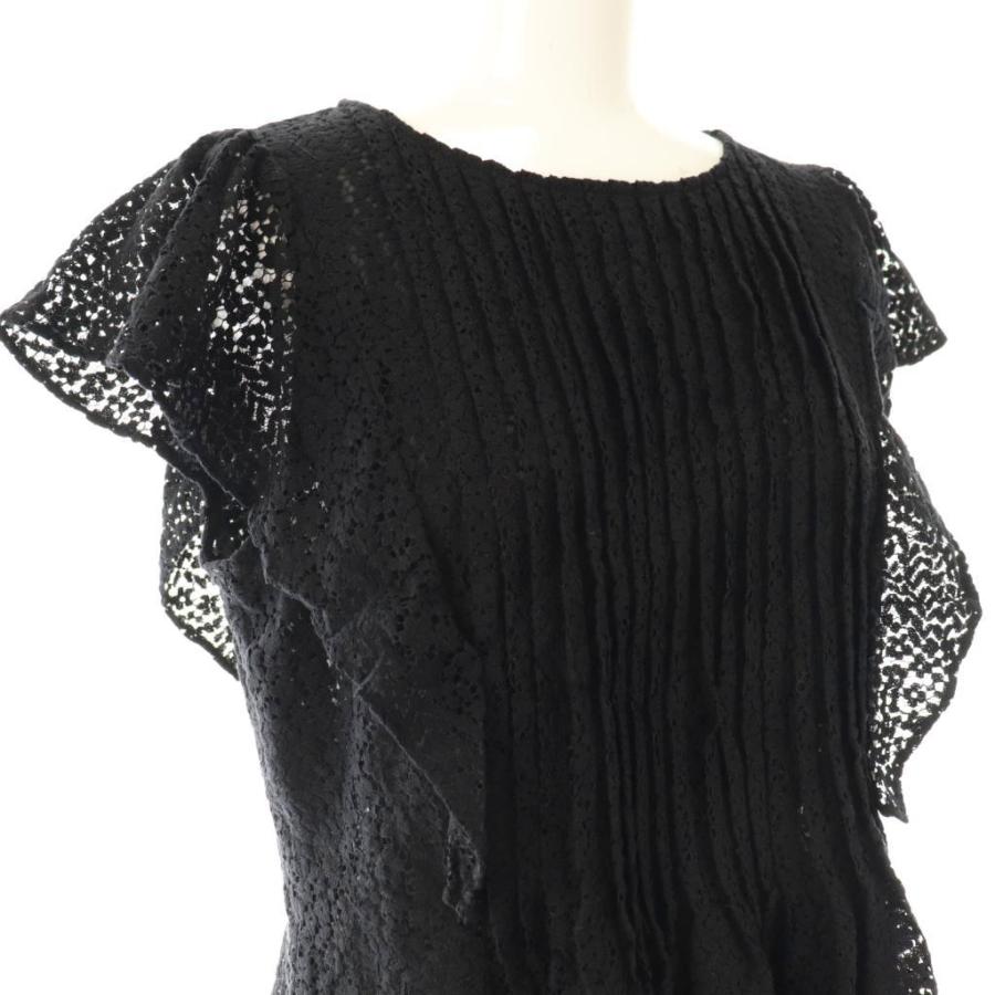 ジャスグリッティー JUSGLITTY 25SS レースチュニックブラウス 1 黒