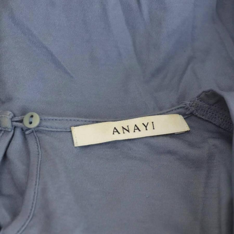 アナイ ANAYI リボンブラウス 38 サックスブルー /DO □OS レディース