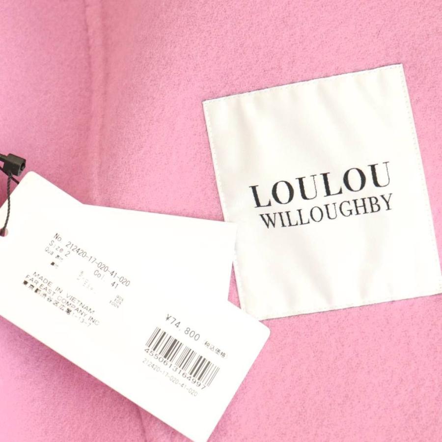 未使用品 ルルウィルビー 24AW シャルムビーバーリバーミドルコート