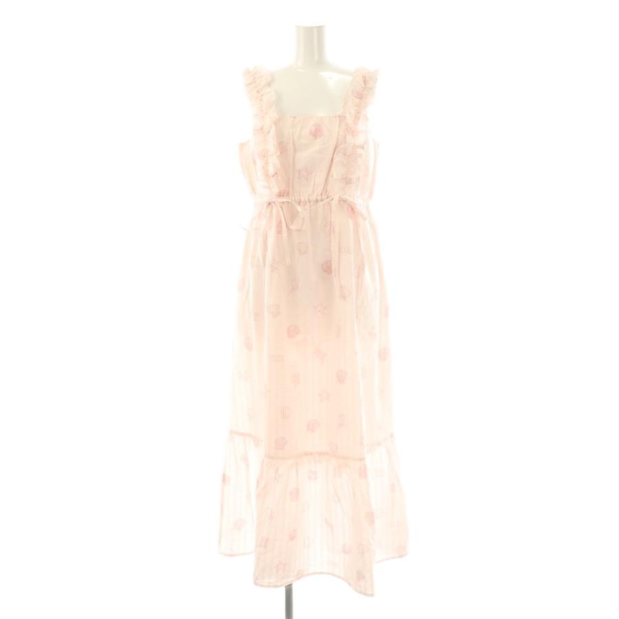 ジェラートピケ gelato pique 24SS シェル柄ワンピース ネグリジェ