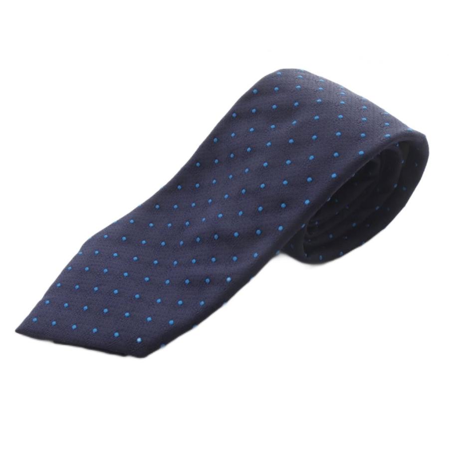 Louis Vuitton ルイヴィトン ドット柄 メンズネクタイ ネイビー LOUIS VUITTON ルイヴィトン シルク ドット柄 ネクタイ 紺 ネイビー