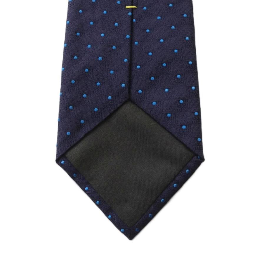 LOUIS VUITTON ルイヴィトン シルク ドット柄 ネクタイ 紺 ネイビー