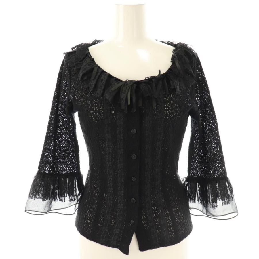 フランコフェラーロ　カーディガン フランコフェラーロ FRANCO FERRARO レースカーディガン 七分袖