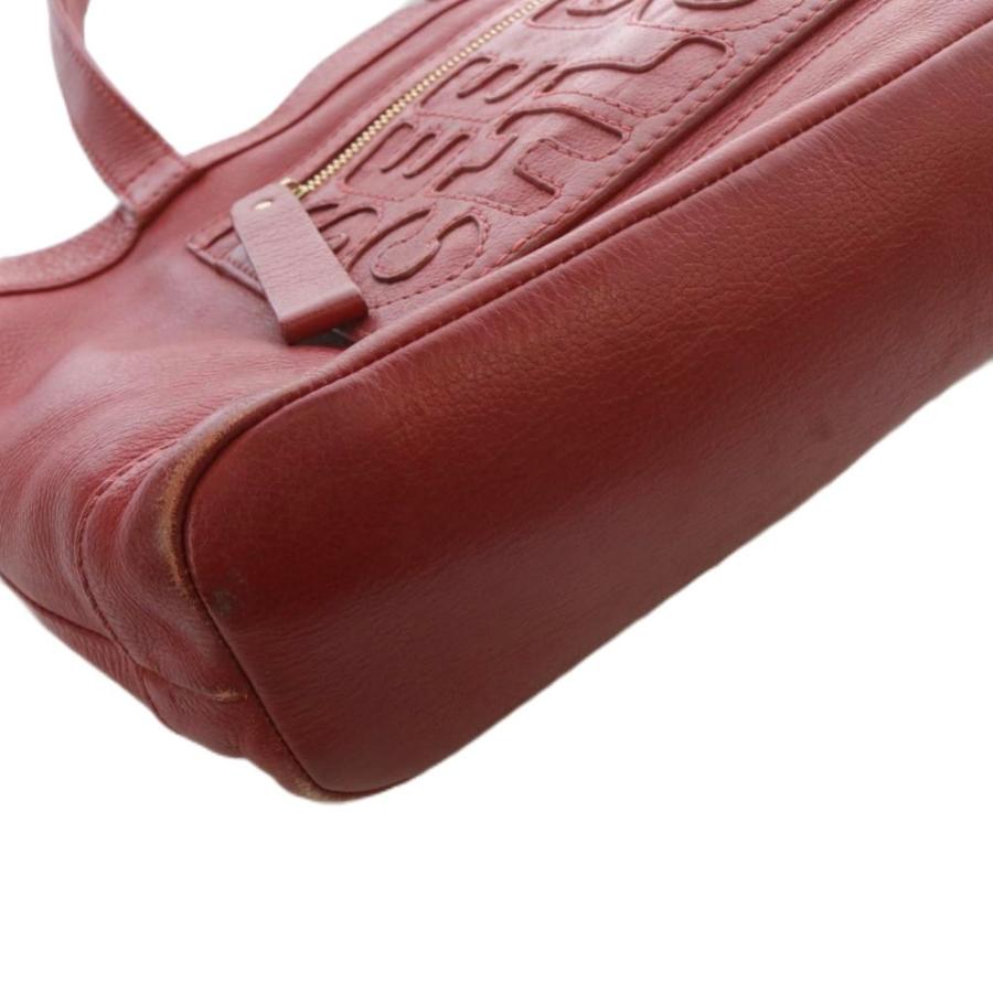 SEE BY CHLOE シーバイクロエ レザー トートバッグ ハンドバッグ 赤