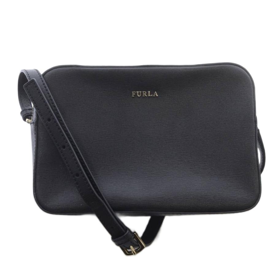 FURLA（フルラ） ショルダーバッグ レザー ロゴ 黒 ブラック 972166