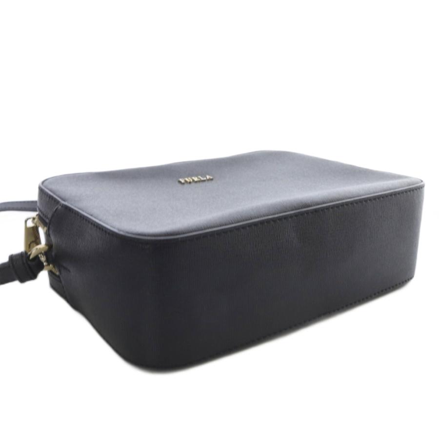 フルラ ショルダーバッグ美品  黒 レザー FURLA（フルラ） ロゴ ボディバッグ ショルダー バッグ レザー