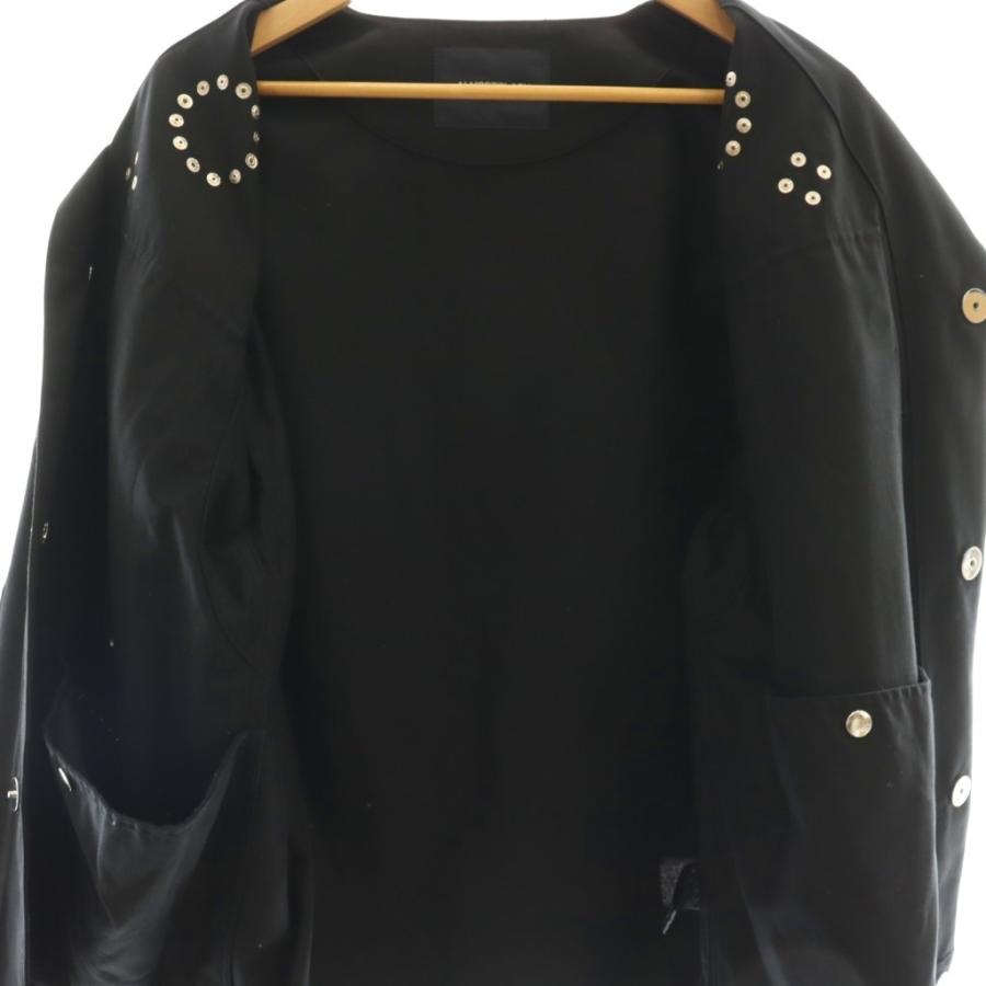 オールモストブラック ALMOSTBLACK スタッズノーカラージャケット