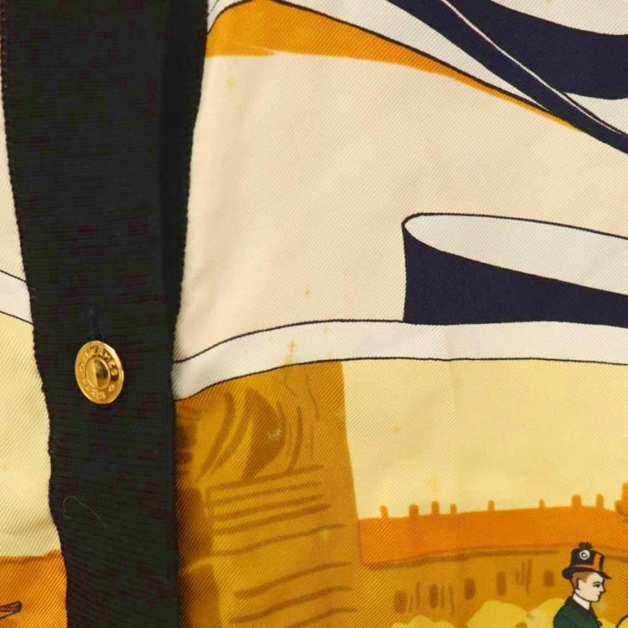 HERMES（エルメス） セリエボタン スカーフ柄 カーディガン ニット