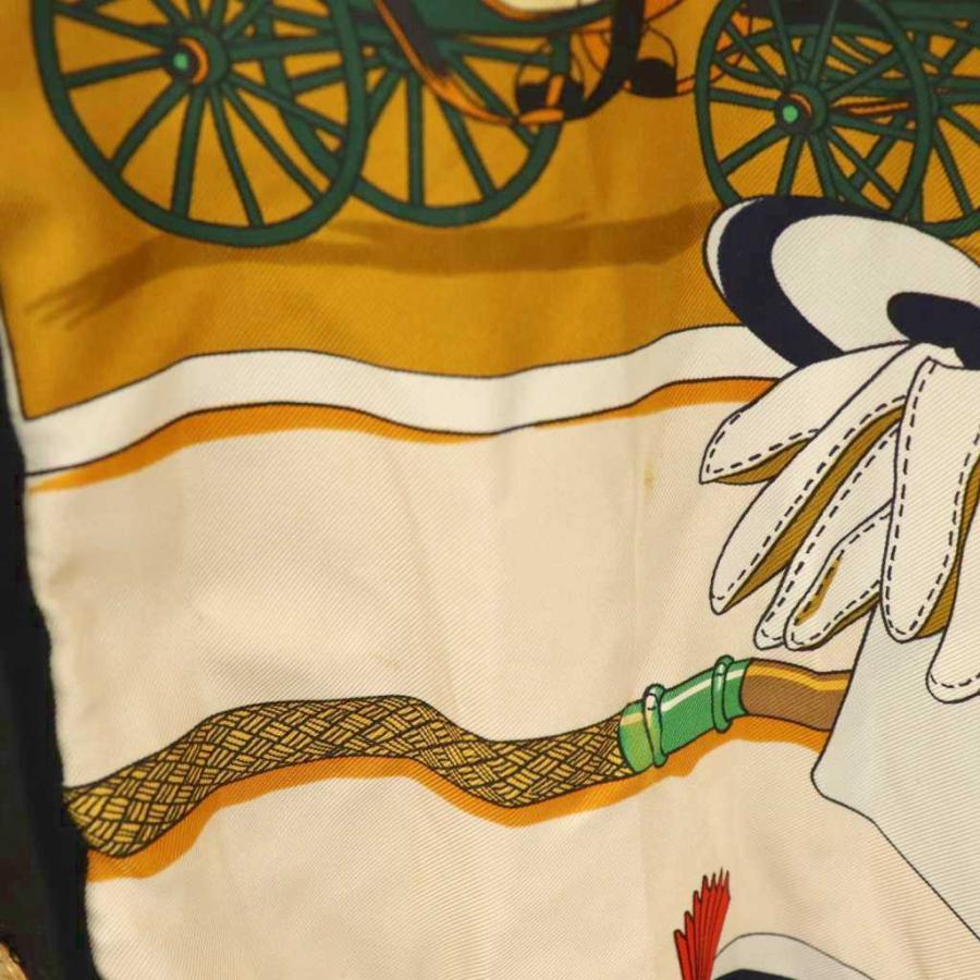 HERMES（エルメス） セリエボタン スカーフ柄 カーディガン ニット
