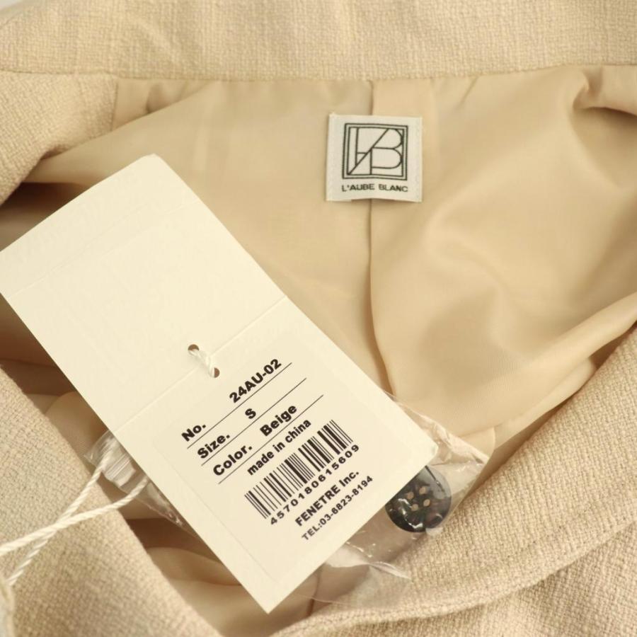 【中古】未使用品 ローブブラン L'AUBE BLANC Wrap Dress カシュクールワンピース リネン混 S ベージュ /CX ■OS 未使用品 ローブブラン L'AUBE BLANC Wrap Dress カシュクール