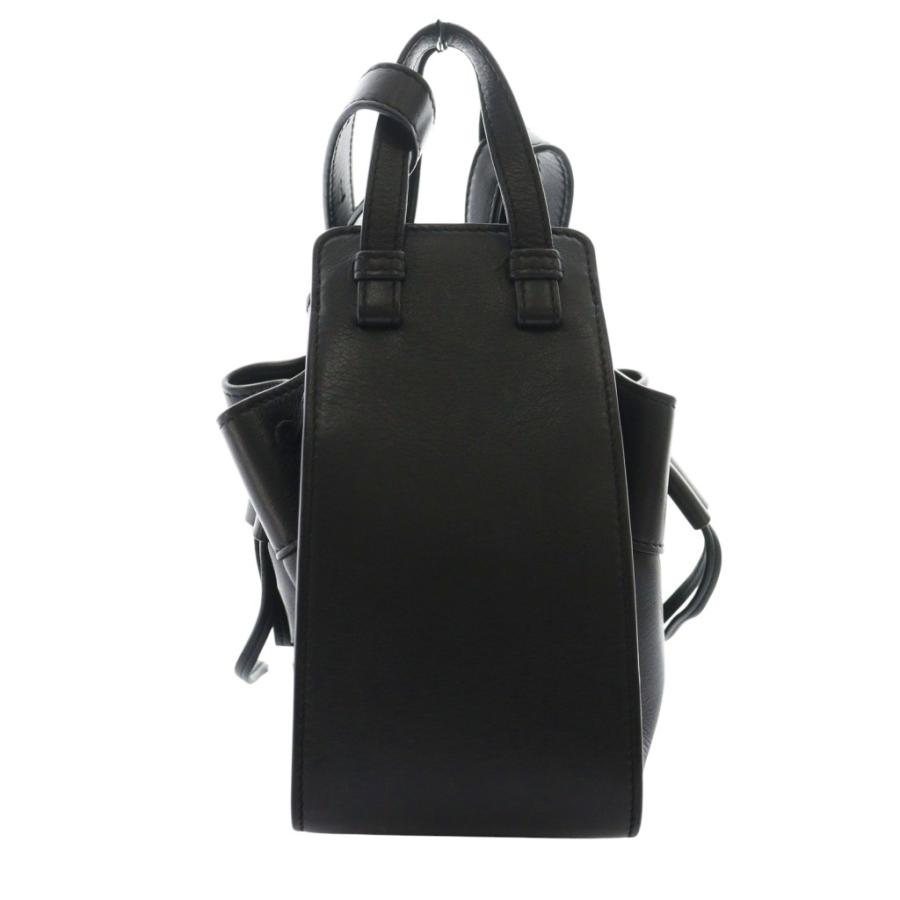 未使用に近い✨ロエベ　2wayバッグ　レザー　ブラック　黒 LOEWE（ロエベ） ハンモックミニ ショルダーバッグ ハンド 2WAY レザー