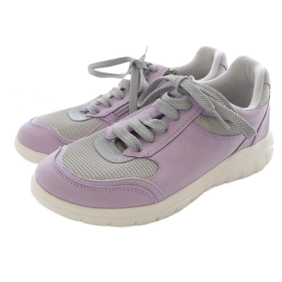 ハルメク halmek 軽量アクティブスニーカー 23cm 紫 パープル /SR □SH