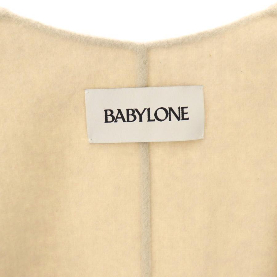 バビロン BABYLONE ウール リバーポンチョ ジャケット コート F 