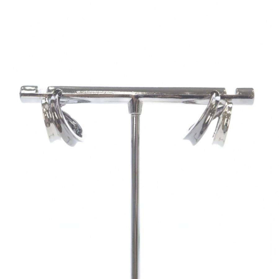 ジュエッテ Jouete 925 ダブルピアス コンビカラー ピアス シルバー