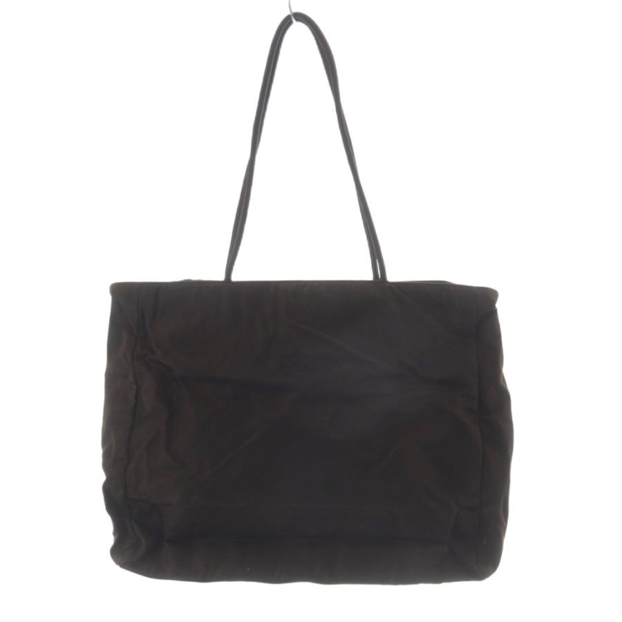 PRADA（プラダ） ナイロン 三角プレート 肩掛け ショルダーバッグ 茶色