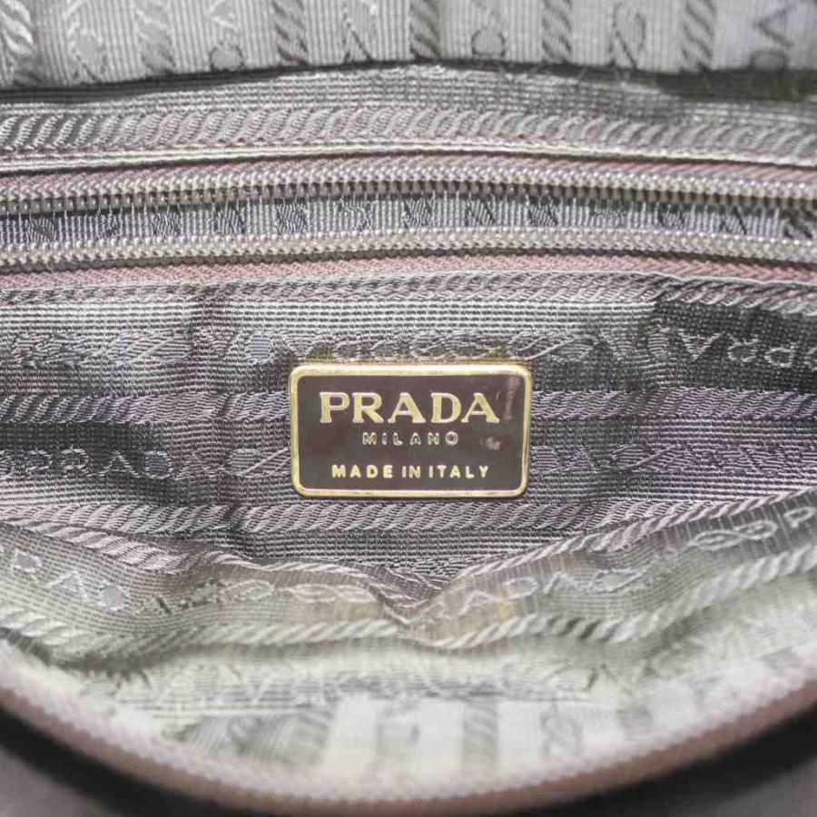 PRADA（プラダ） ナイロン 三角プレート 肩掛け ショルダーバッグ 茶色