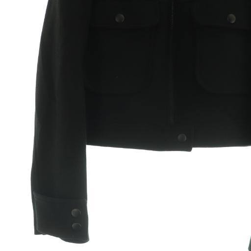 ZARA（ザラ） ショートジャケット ジップアップ USA S ブラック /MY