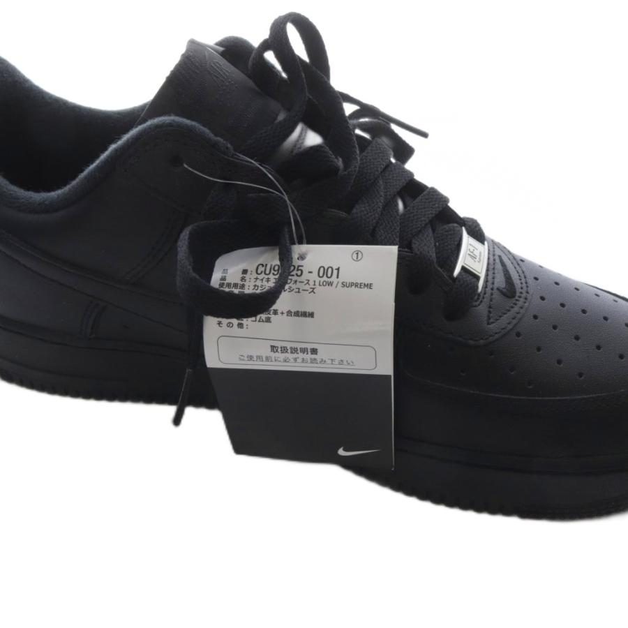 NIKE（ナイキ） 未使用品 NIKE Supreme × Nike Air Force 1 Low Black