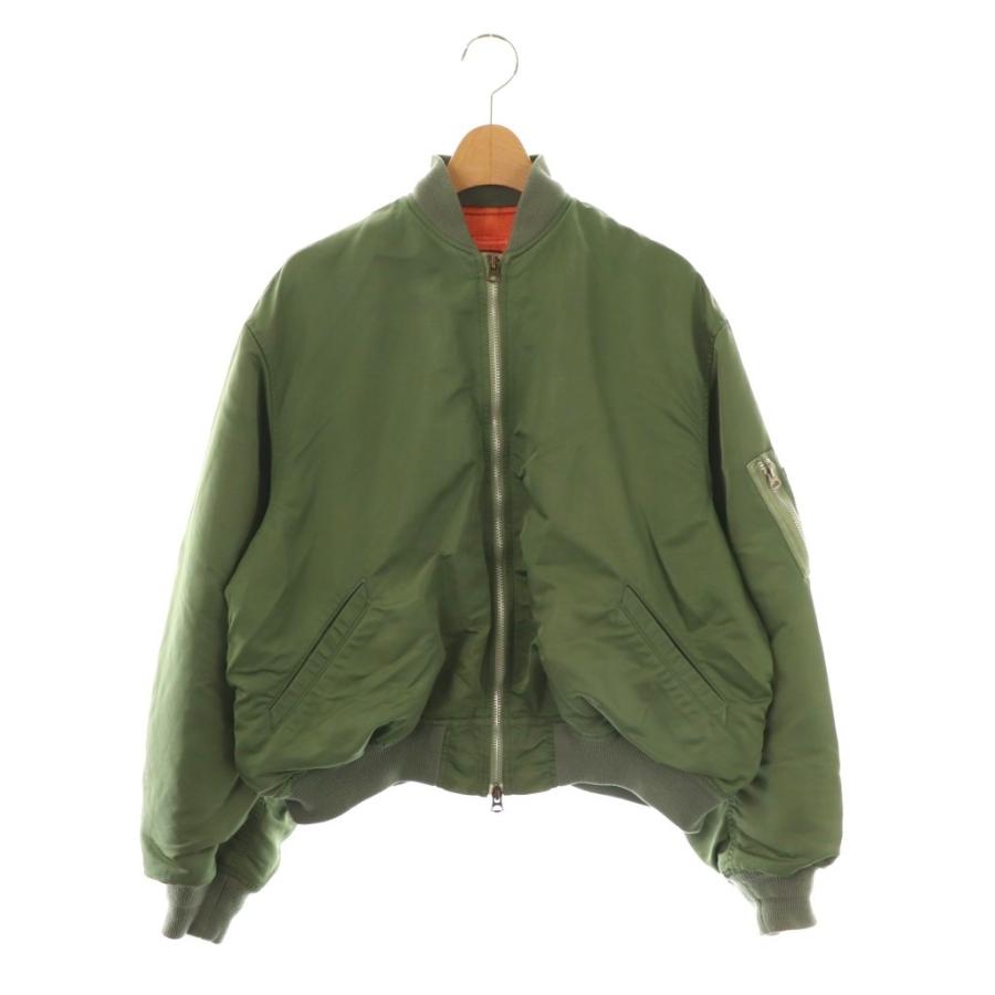 【中古】フミカ ウチダ FUMIKA_UCHIDA L-2B ナイロンブルゾン ジャケット ジップアップ 34 カーキ レディース フミカ ウチダ FUMIKA_UCHIDA L-2B ナイロンブルゾン ジャケット