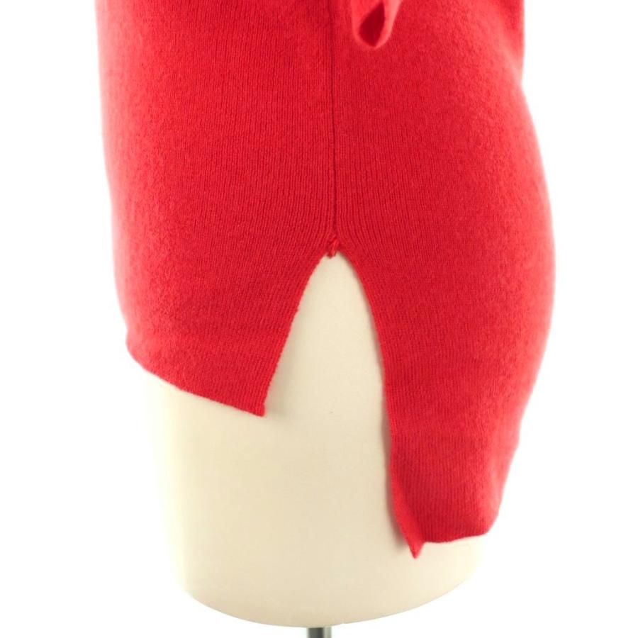 ドゥロワー Drawer 16Gカシミヤパフスリーブニット セーター 1 レッド