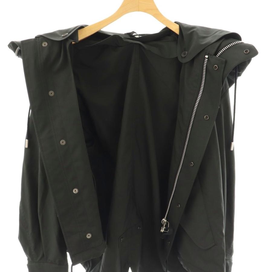 【中古】ザ リラクス 25SS Edition別注 ショートモッズコート ジップアップ フード 36 ブラック /DO ■OS ザ リラクス THE RERACS 25SS Edition別注 ショートモッズコート