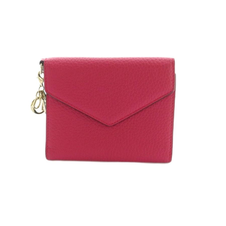 Dior コンパクトウォレット ピンク(送料込) Christian Dior（クリスチャン・ディオール） コンパクトウォレット