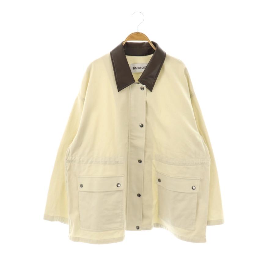 【中古】バビロン 25AW コットンカルゼバイカラーブルゾン F ライトベージュ ブラウン /DO ■OS レディース バビロン BABYLONE 25AW コットンカルゼバイカラーブルゾン F ライト
