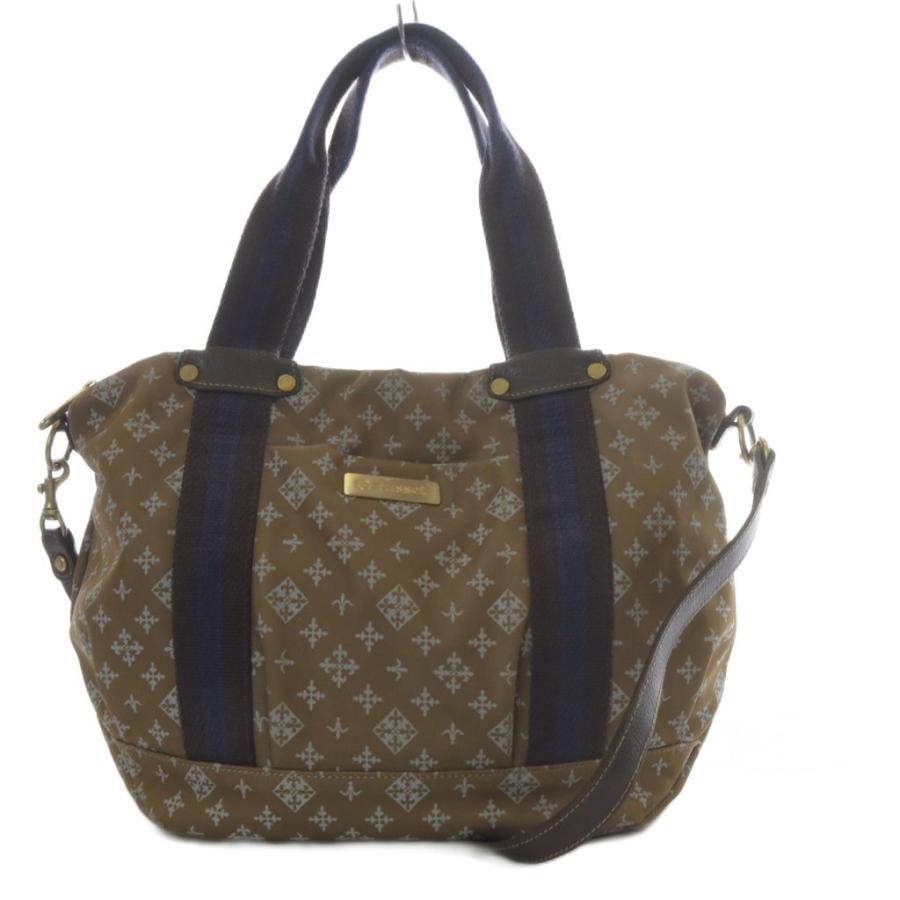 russet ラシット ハンドバッグ ショルダーバッグ 総柄 2way ブラウン