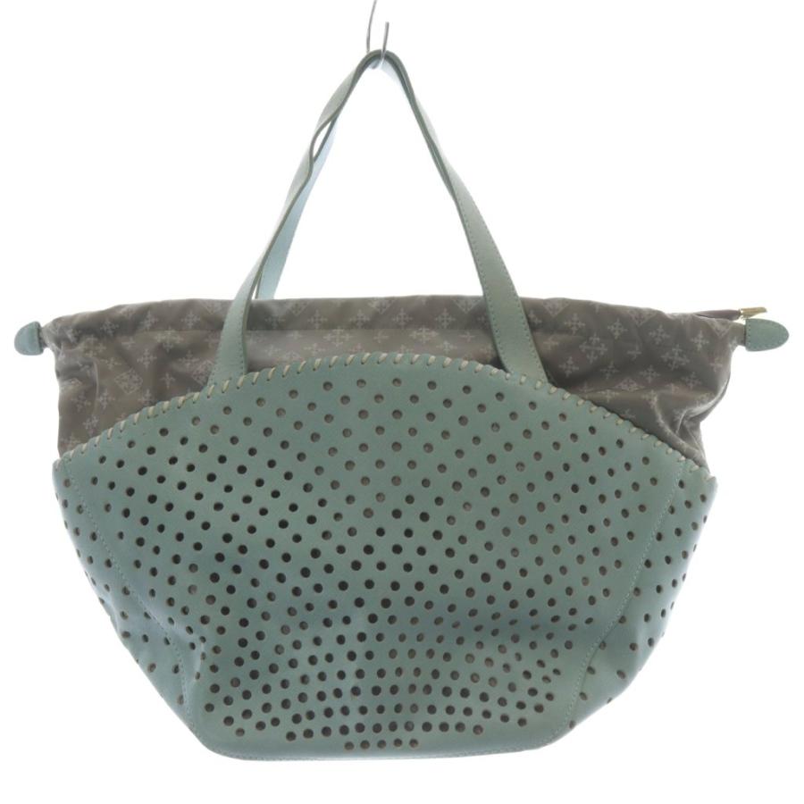 ラシット RUSSET パンチング レザー トートバッグ ハンドバッグ