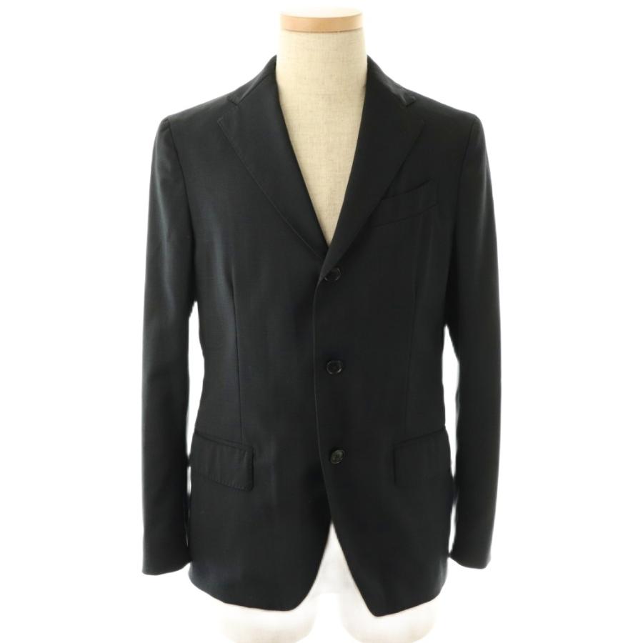 【中古】ラルディーニ LARDINI 別注 パッカブルスーツ セットアップ テーラードジャケット パンツ 44 ネイビー ラルディーニ LARDINI 別注 パッカブルスーツ セットアップ テーラード