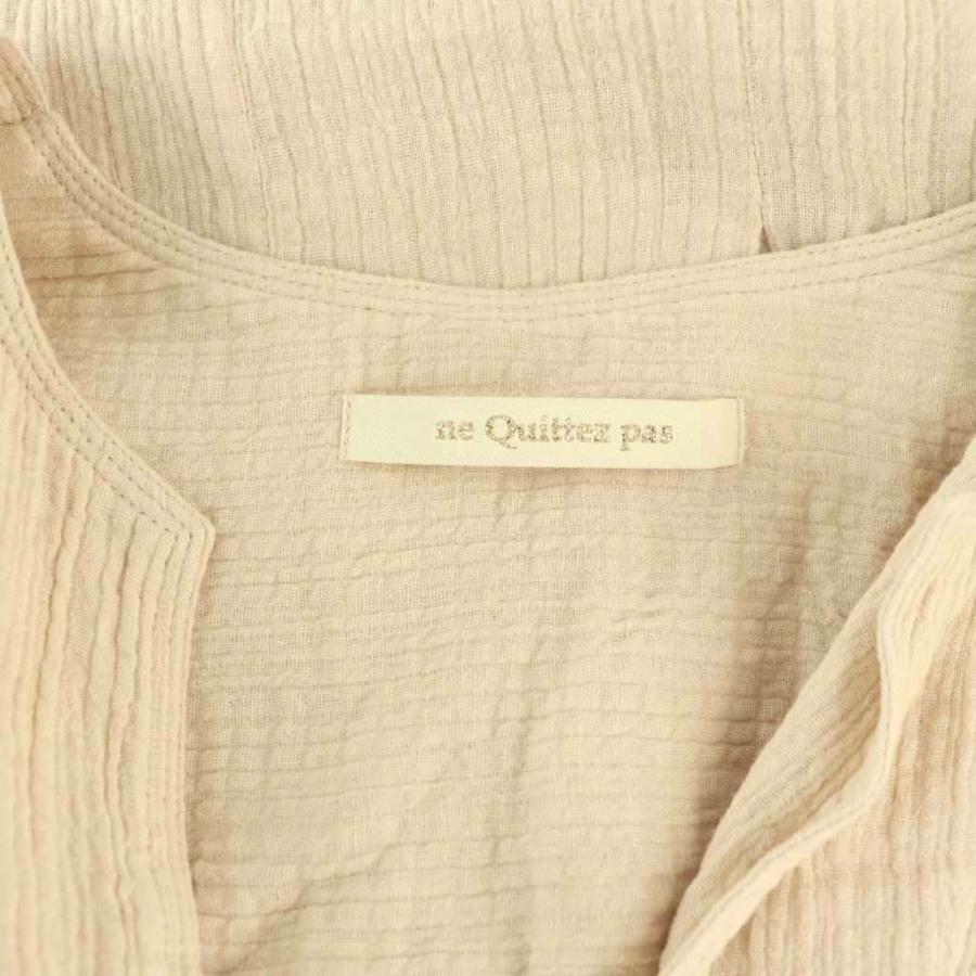 ヌキテパ NE QUITTEZ PAS! 25AW Cotton Double Gauze Tuck Dress  