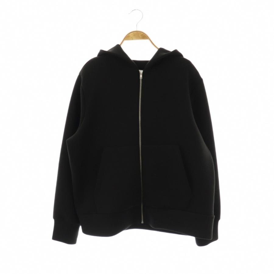 ZARA（ザラ） ジップアップパーカー フーディ EUR M 黒 ブラック /CX