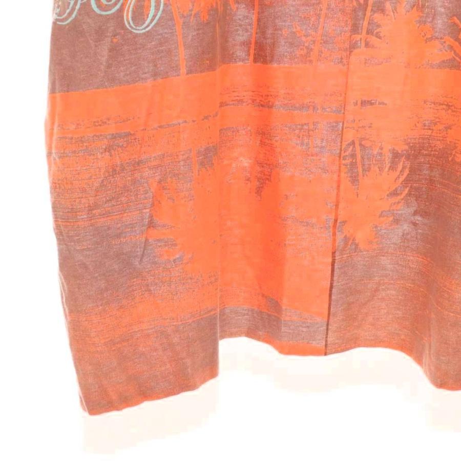 【中古】ロエベ LOEWE H616Y22X37 Paulas Ibiza Tシャツ カットソー 半袖 コットン XS 白 オレンジミントブルー LOEWE（ロエベ） LOEWE H616Y22X37 Paulas Ibiza Tシャツ カットソー