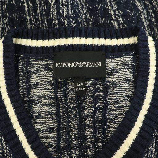 EMPORIO ARMANI エンポリオ アルマーニ ニットベスト 節約 紺