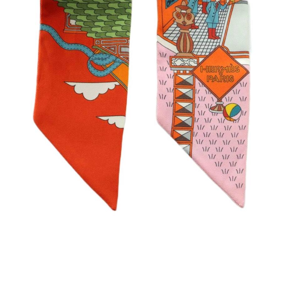 HERMES エルメス La Maison des Carres ツイリー スカーフ 総柄  