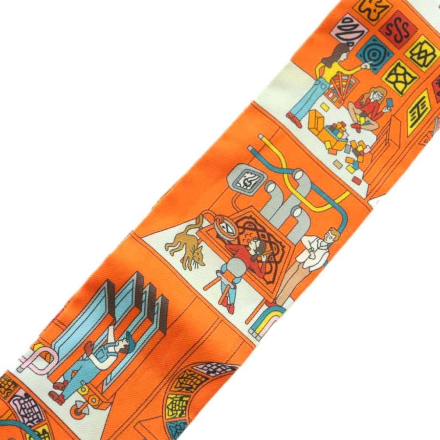 HERMES エルメス La Maison des Carres ツイリー スカーフ 総柄  