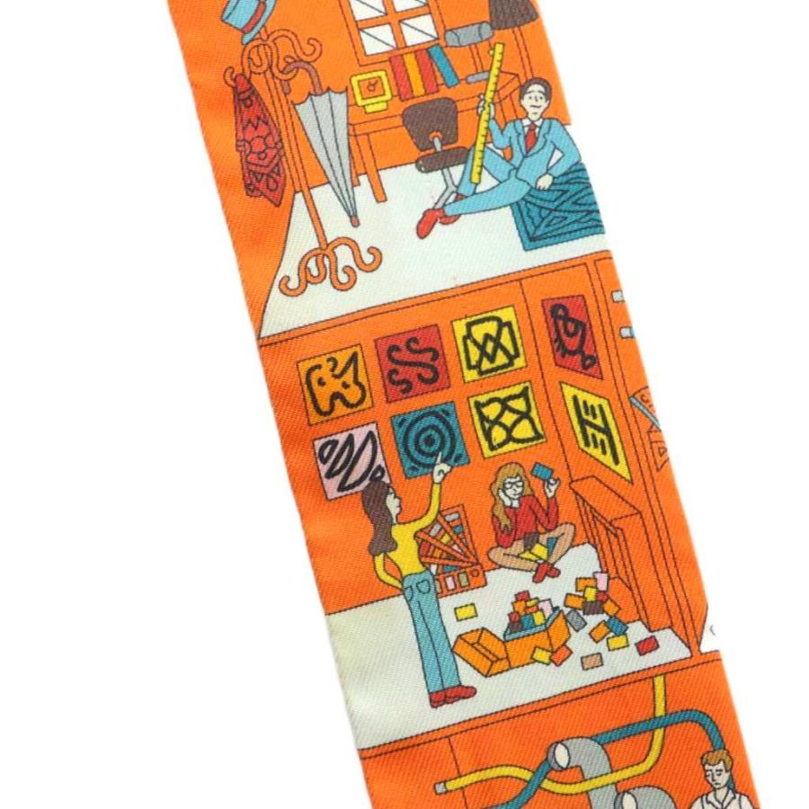 HERMES エルメス La Maison des Carres ツイリー スカーフ 総柄  