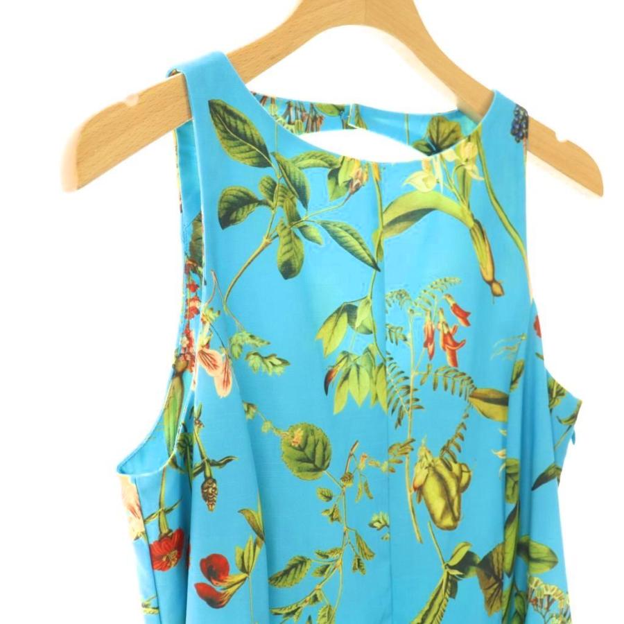 未使用品 ミラオーウェン Mila Owen 25SS ボタニカルプリントソリッド