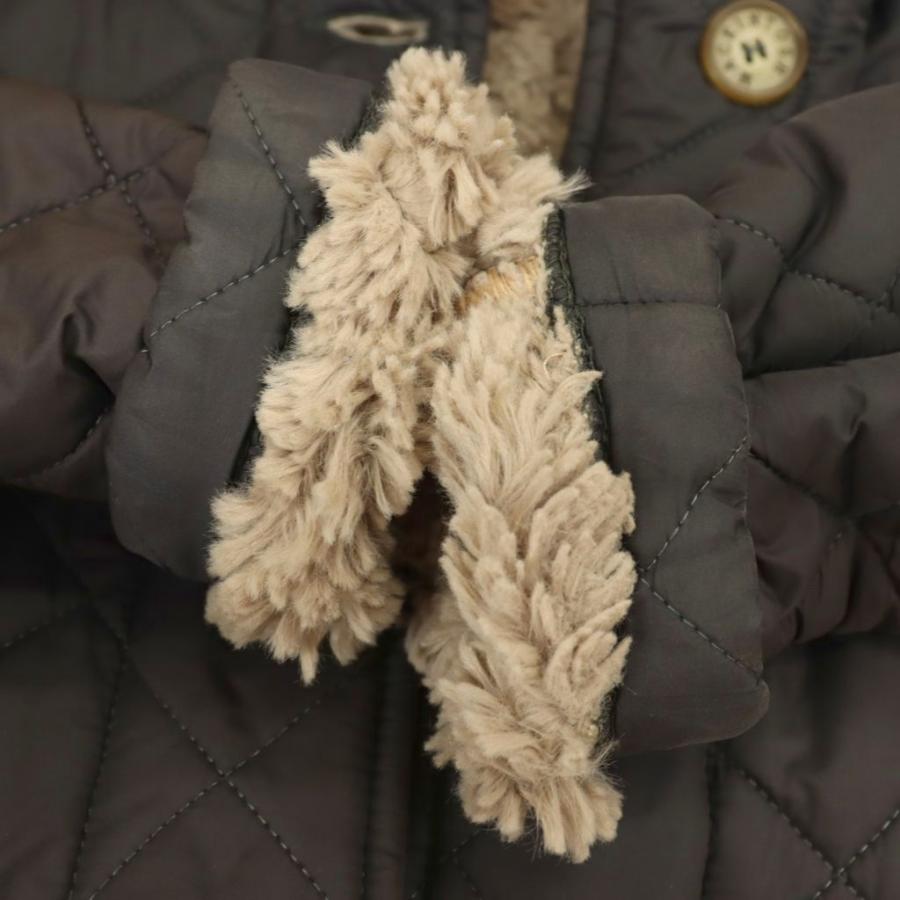 マッキントッシュ MACKINTOSH スコットランド キルティングコート アウター フード 裏ボア 36 グレー /DF ■OS レディース |  | 07