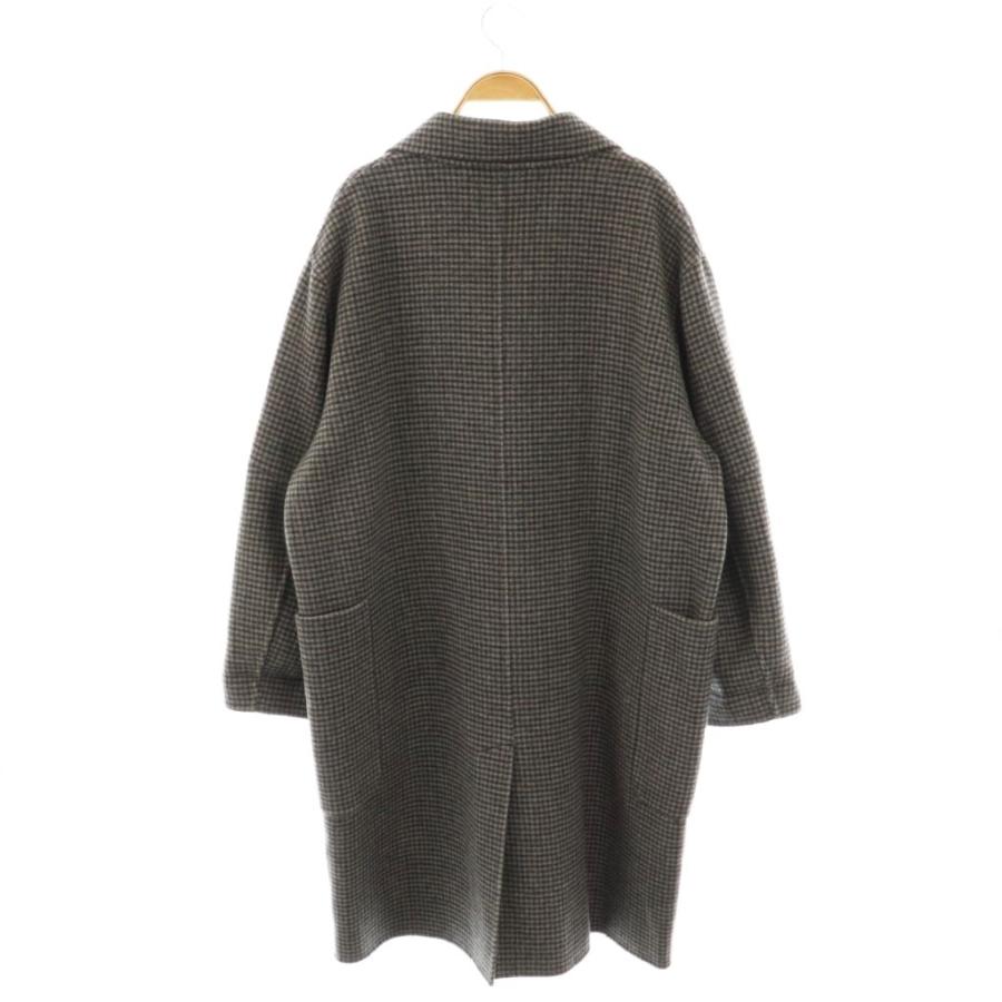 レイビームス Ray Beams チェック ビッグ シルエット コート チェスター ロング F グレー /AT ■OS レディース |  | 01