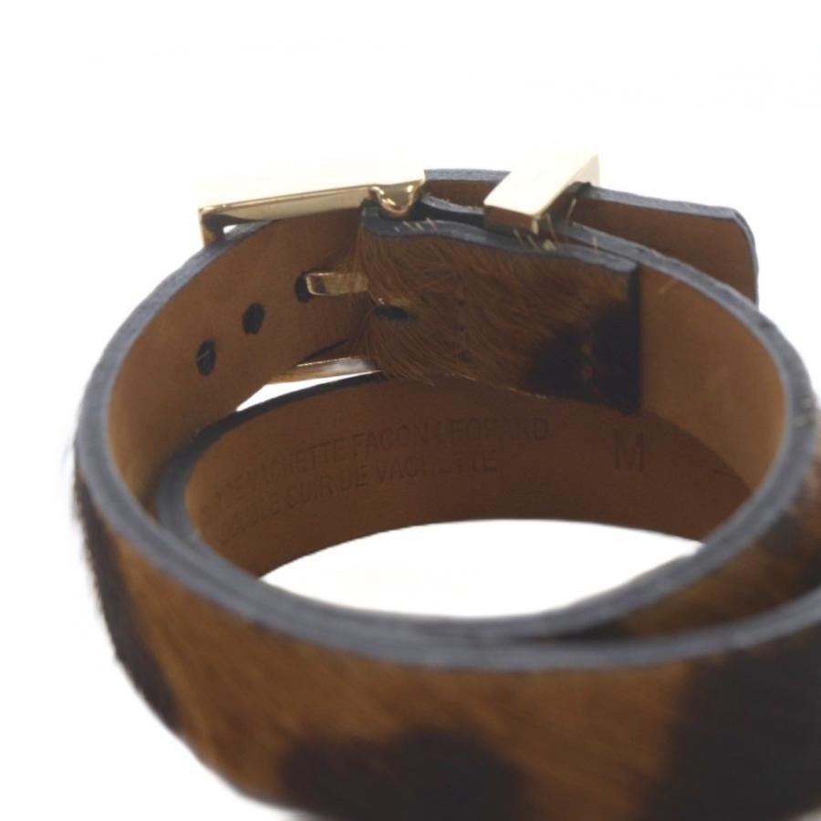 メゾンボワネ MAISON BOINET ハラコ ベルト ブレスレット 茶色