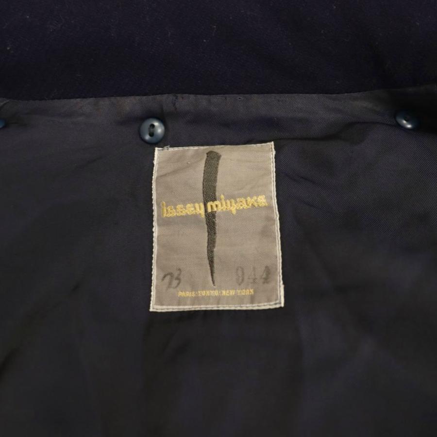 【中古】イッセイミヤケ ISSEY MIYAKE 変形 コート アウター ウール M ネイビー /DF ■OS レディース ISSEY MIYAKE（イッセイミヤケ） 変形 コート アウター ウール M